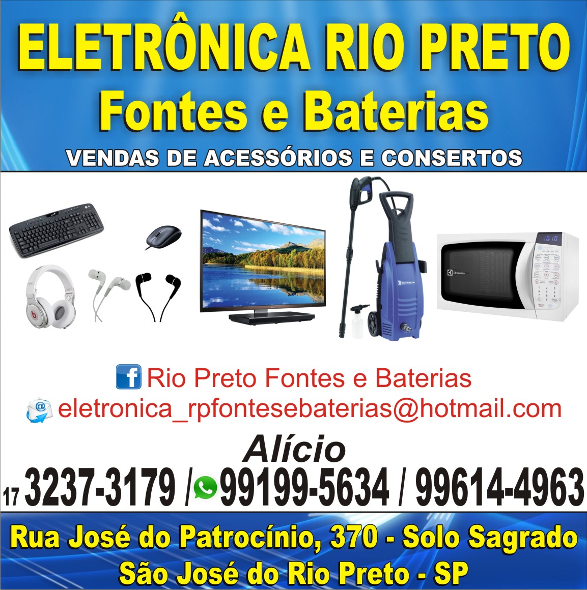 Conserto em celulares, microondas, tablets